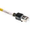 Omron Cat6a Ethernetové kabely, řada: XS6, Žlutá, Nízko dýmivý bezhalogenový, 30V 300 mm 8, typ pláště: Stíněné Stíněný