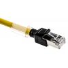 Omron Cat6a Ethernetové kabely, řada: XS6, Žlutá, Nízko dýmivý bezhalogenový, 30V 300 mm 8, typ pláště: Stíněné Stíněný