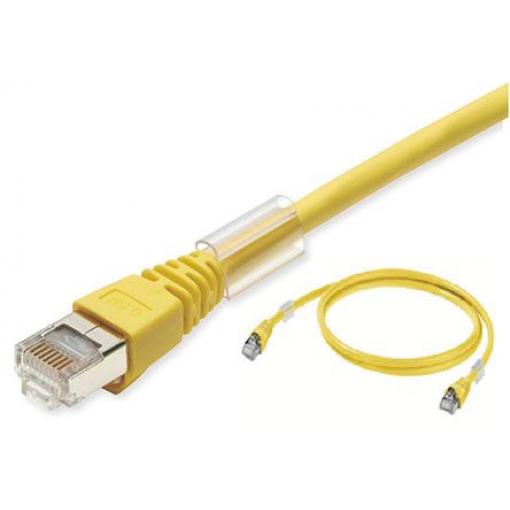 Omron Cat6a Ethernetové kabely, řada: XS6, Žlutá, Nízko dýmivý bezhalogenový, 30V dc 5 m 8, typ pláště: Stíněné
