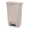 Rubbermaid Commercial Products Nádoba na odpad, Slim Jim 50L, Béžová Pedál víko Polyetylen