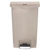 Rubbermaid Commercial Products Nádoba na odpad, Slim Jim 50L, Béžová Pedál víko Polyetylen
