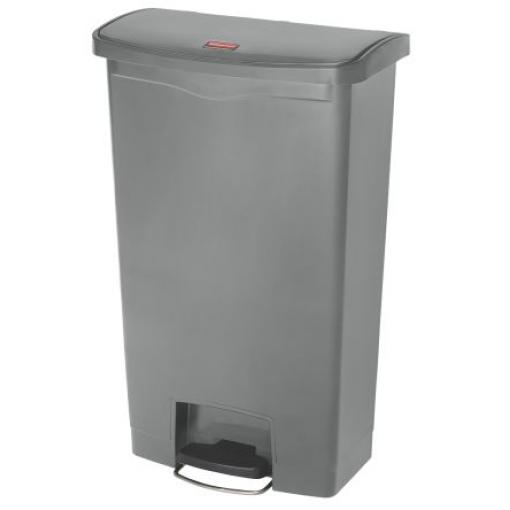 Rubbermaid Commercial Products Nádoba na odpad, Slim Jim 68L, Šedá Pedál víko Polyetylen