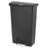 Rubbermaid Commercial Products Nádoba na odpad, Slim Jim 68L, Černá Pedál víko Polyetylen