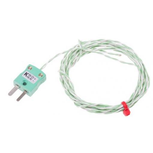 Termočlánek s odkrytým spojem 2 m kabel typ K Perfluoralkoxyalkan 2 m sonda, -75 °C 7 mm na 250 °C IEC, RoHS Compliant
