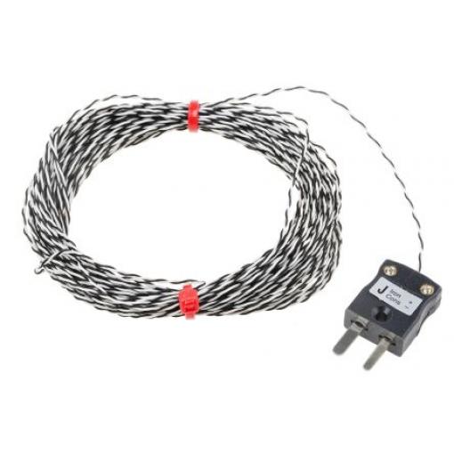 Termočlánek s odkrytým spojem 10 m kabel Kalibrováno typ J Perfluoralkoxyalkan 10 m sonda, -75 °C 1/0.2 mm na 250 °C
