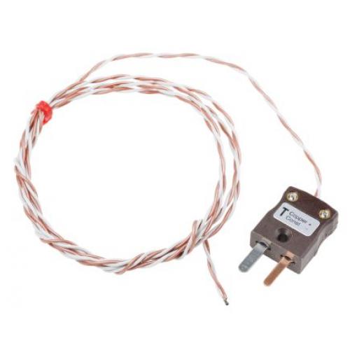 Termočlánek s odkrytým spojem 1 m kabel typ T Perfluoralkoxyalkan 1 m sonda, -75 °C 7 mm na 250 °C IEC, RoHS Compliant