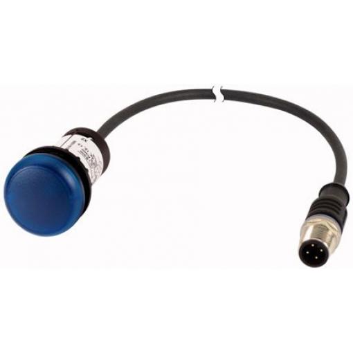 Eaton Indikátor, řada: C22 Montáž do panelu LED Modrá, průměr výřezu: 22 mm IP67, IP69K Kulatý 24 V ac/dc