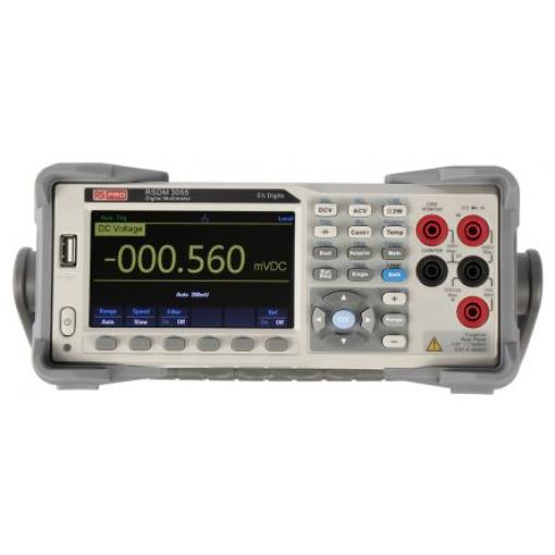 Multimetr Pracovní stůl 10 A ac, typ displeje: Digitální 750 V ac, číslo modelu: RSDM3055 RS PRO True RMS 10 A dc