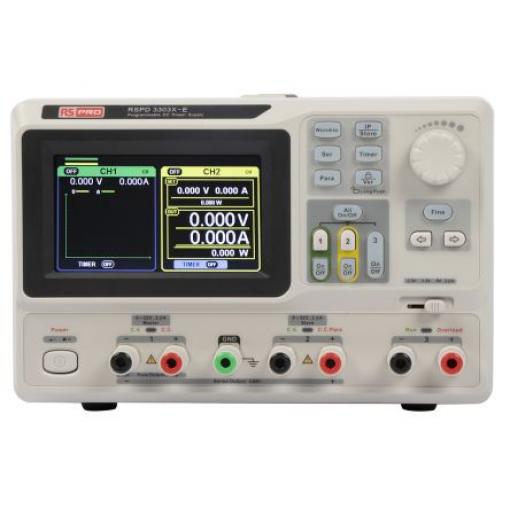RS PRO Napájecí zdroj stolice Digitální, počet výstupů: 3výstupový 32V 3.2 A 220 W