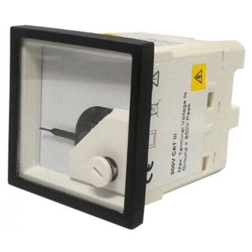 Analogový panelový ampérmetr EQ44-I1112N1CAW0ST, řada: Sigma 100 A, výška výřezu: 48 mm St., šířka výřezu: 48 mm