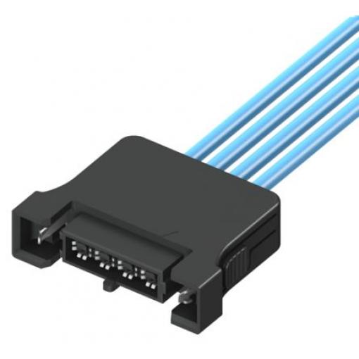 Koaxiální kabel, Černá Termoplast 300 mm 50 Ω Samtec
