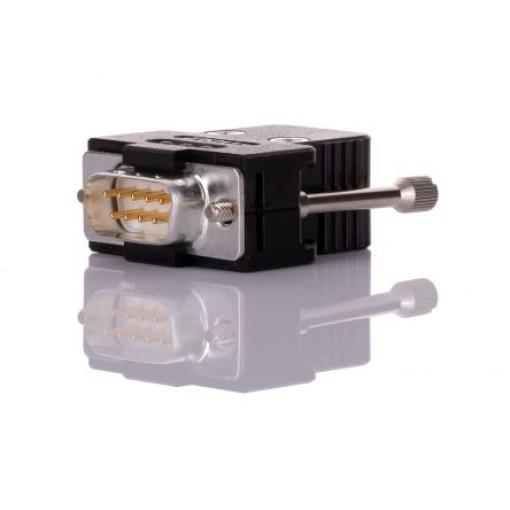 FCT from Molex Konektor D-Sub, řada: FKH, počet kontaktů: 9, orientace těla: Rovný, Kabel, Šroubová svorka Vnější,
