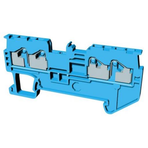 Omron Svorkovnice na lištu DIN bez pojistky XW5T-P1.5-2.2-1BL, řada: XW5T, 600 V Modrá 1.5 mm² 1 Zásuvný