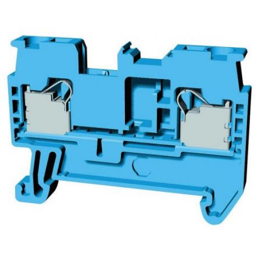 Omron Svorkovnice na lištu DIN bez pojistky XW5T-P2.5-1.1-1BL, řada: XW5T, 800 V Modrá 2.5 mm² 1 Zásuvný