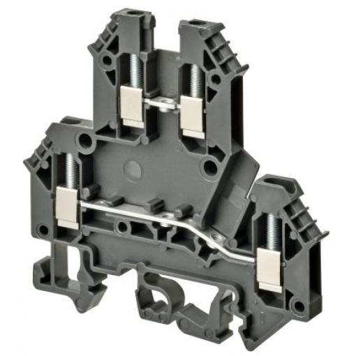 Omron Svorkovnice pro montáž na lištu DIN XW5TS25112, řada: XW5T, 600 V Šedá 2.5 mm² 2 Šroubová