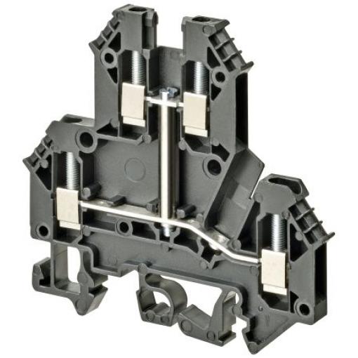 Omron Svorkovnice pro montáž na lištu DIN XW5TS25112V, řada: XW5T, 600 V Černá 2.5 mm² 2 Šroubová