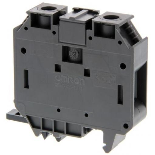 Omron Svorkovnice pro montáž na lištu DIN XW5TS35111, řada: XW5T, 800 V Šedá 35 mm² 1 Šroubová