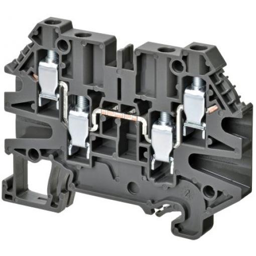 Omron Svorkovnice pro montáž na lištu DIN XW5TS40221, řada: XW5T, 500 V Šedá 4 mm² 1 Šroubová
