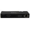 StarTech.com Dokovací stanice, 2048 x 1152 pixel, počet zobrazení: 1, počet portů USB: 1, video připojení: HDMI, VGA,