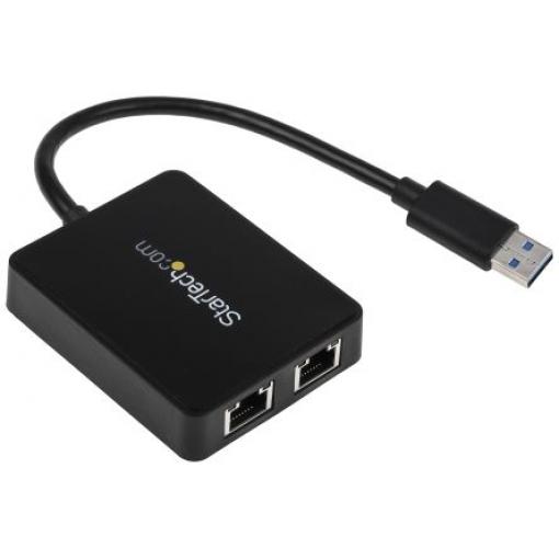 StarTech.com Adaptér USB na Ethernet 203.2 mm Černá 1000Mbps