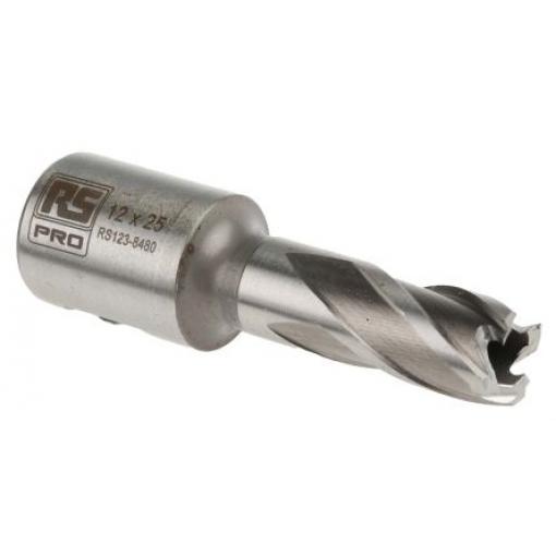 Magnetický vrták, HSS průměr 12 mm, počet drážek: 1 RS PRO