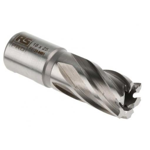 Magnetický vrták, HSS průměr 18 mm, počet drážek: 1 RS PRO