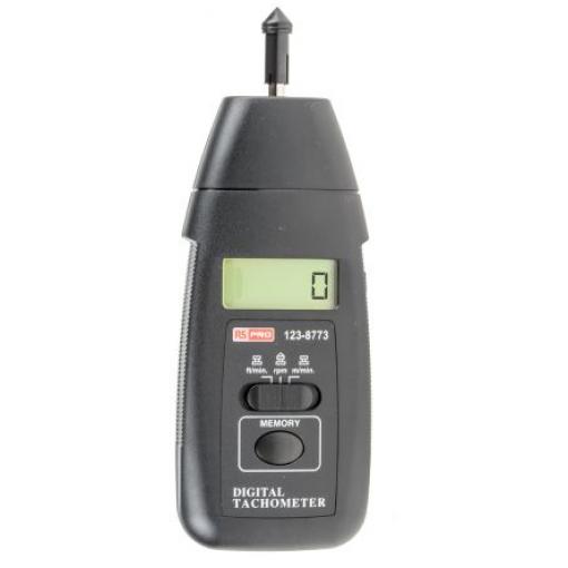 Otáčkoměr, přesnost: ±0.05 %, typ displeje: LCD 19999rpm RS PRO Kontakt