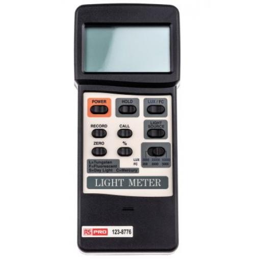 Expozimetr 50000 lx RS PRO 0lx, přesnost: ±(4% + 2d)