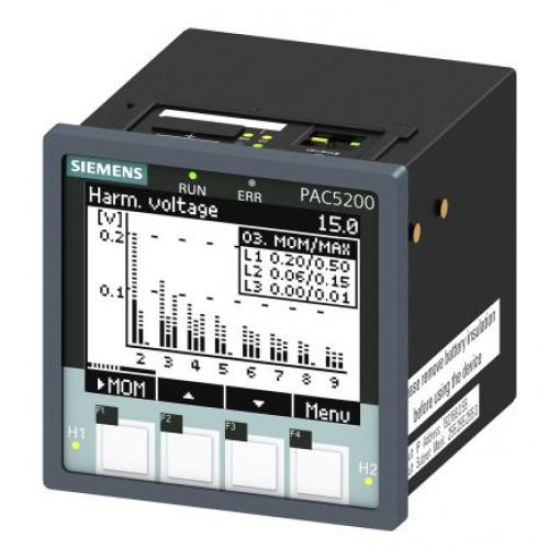 Elektroměr, řada: SENTRON PAC5200 LCD Elektrické Impulzový výstup výška číslice 85 mm, výška výřezu: 94 mm, šířka