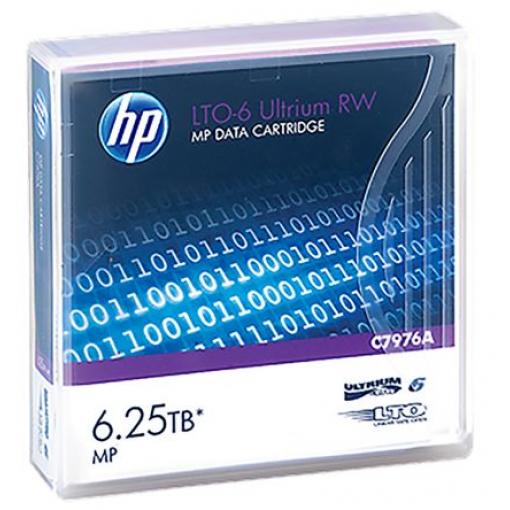 Kazeta s páskou 6.25 TB LTO-6 Hewlett Packard Přepisovatelný