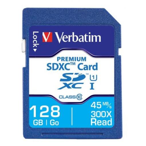 Karta SD 128 GB SDXC Verbatim, řada: Premium UHS 1 U1, Třída 10 300x