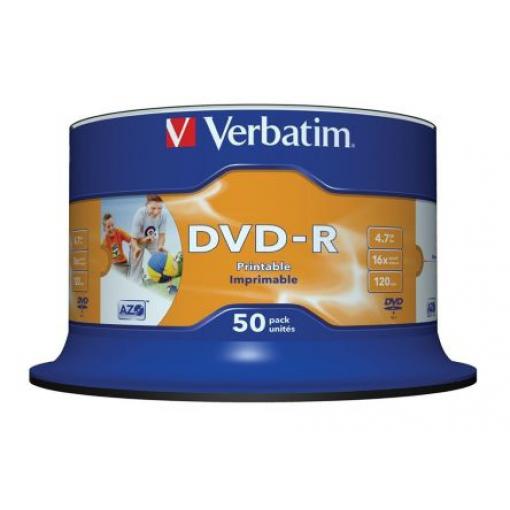 Prázdný disk DVD DVD+R 4.7 GB 50 Per Pack ks Verbatim 16X
