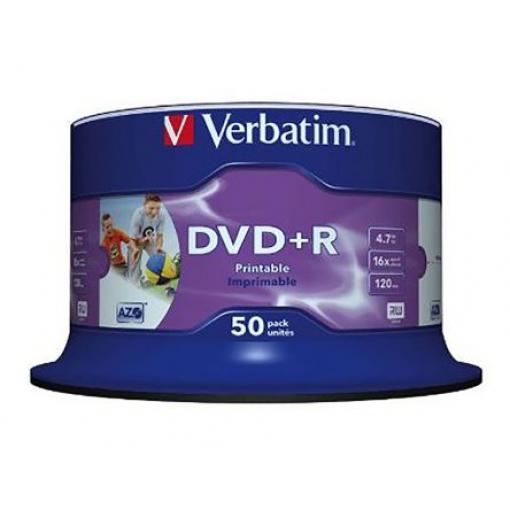 Prázdný disk DVD DVD+R 4.7 GB 50 Per Pack ks Verbatim 16X