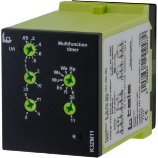 Tele Časovací relé, řada: K3ZM11 DPDT 2kontaktové 24 V dc 110 V ac, 240 V ac, 24 V ac Multifunkční funkce Šroub 1 s to