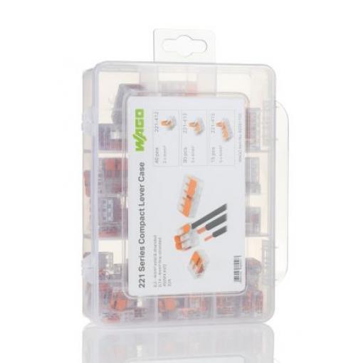 WAGO Sada pákových konektorů, řada: 221 4 mm², Kabel Čirá 32A, 24/12 AWG, 450 V Klecová svorka
