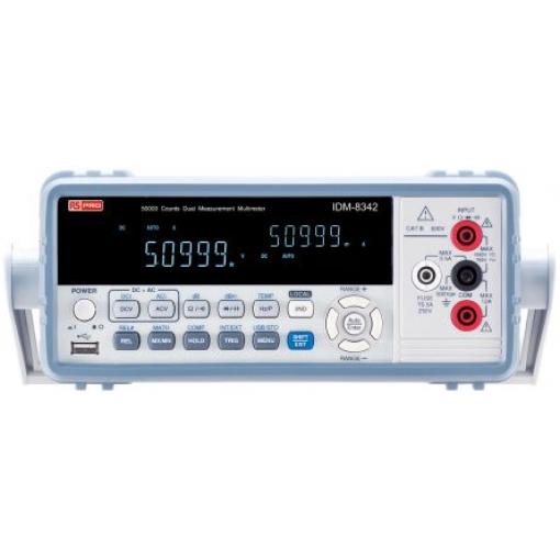 Multimetr IDM-8341/8342 Pracovní stůl 10 A ac, typ displeje: Digitální 750 V ac, číslo modelu: IDM8342 with GPIB RS PRO
