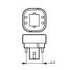 PL LED žárovka, 6,5 W, objímka žárovky: G24q-2, Lineární, 50 V, barevný tón: Bílá Philips