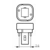 PL LED žárovka, 6,5 W, objímka žárovky: G24d-2, Lineární, 240 V, barevný tón: Bílá Philips