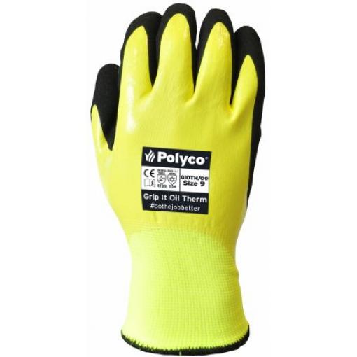 Polyco Healthline Pracovní rukavice Žlutá CE Nitril Ano Ano Nitril Ano Ne Ne 8 Grip It