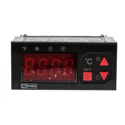 RS PRO Regulátor teploty s vypínačem, řada: EDT2411 Montáž do panelu, 50 °C, 0 °C 1, počet výstupů: 1, výstup: Relé 230V