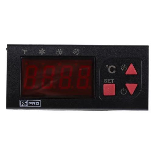 RS PRO Regulátor teploty s vypínačem, řada: EDT2423 Montáž do panelu, 50 °C, 0 °C 2, počet výstupů: 3, výstup: Relé 230V