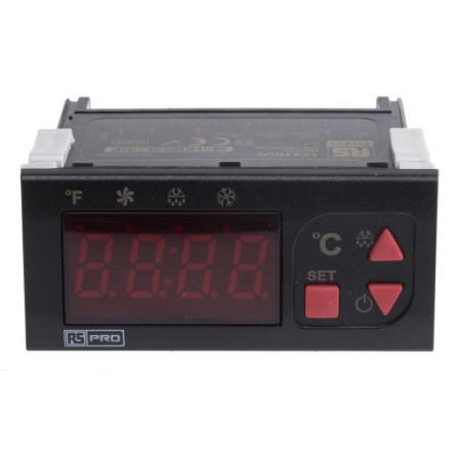 RS PRO Regulátor teploty s vypínačem, řada: EDT2423 Montáž do panelu, 50 °C, 0 °C 2, počet výstupů: 3, výstup: Relé 253V