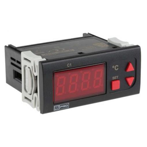 RS PRO Regulátor teploty s vypínačem, řada: ET2001 Montáž do panelu, 50 °C, 0 °C 1, počet výstupů: 1, výstup: Relé 253V