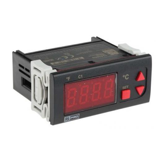 RS PRO Regulátor teploty s vypínačem, řada: ET2411 Montáž do panelu, 50 °C, 0 °C 1, počet výstupů: 1, výstup: Relé 253V