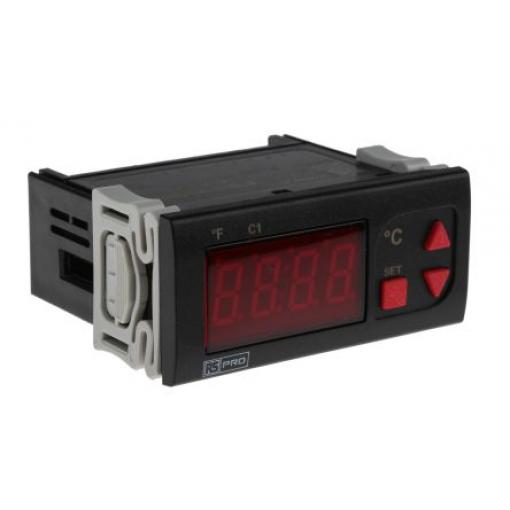 RS PRO Regulátor teploty s vypínačem, řada: ET2411 Montáž do panelu, 50 °C, 0 °C 1, počet výstupů: 1, výstup: Relé 253V