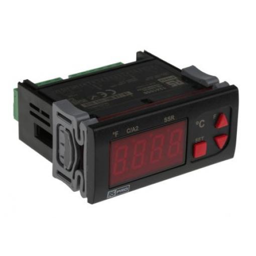 RS PRO Regulátor teploty s vypínačem, řada: ET2011 Montáž do panelu, 50 °C, 0 °C 1, počet výstupů: 2, výstup: