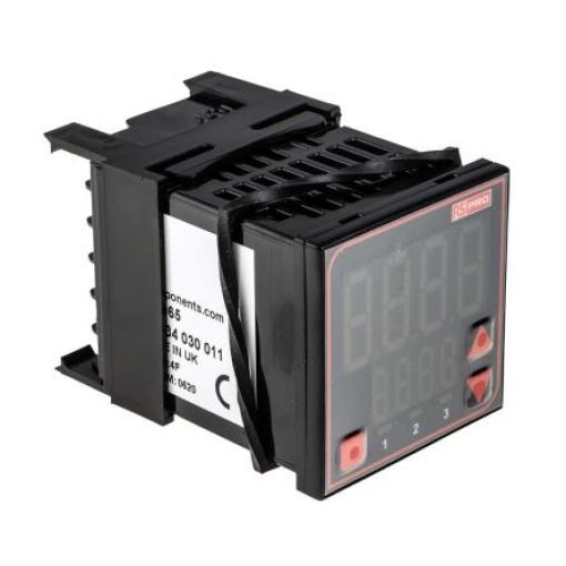 RS PRO PID regulátor teploty, řada: MV16 Montáž do panelu, 55 °C, 0 °C, počet výstupů: 2, výstup: Relé 240V ac, typ