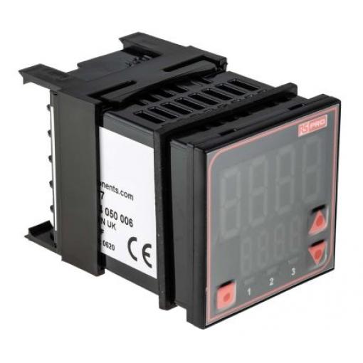 RS PRO PID regulátor teploty, řada: MV16 Montáž do panelu, 55 °C, 0 °C 1, počet výstupů: 3, výstup: Relé, SSR 240V