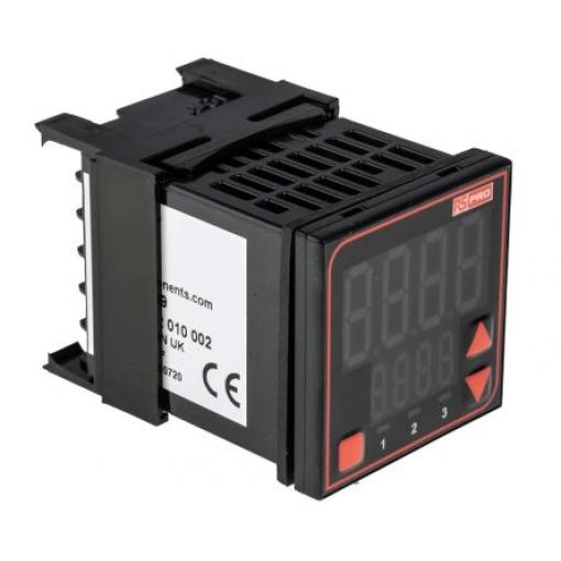 RS PRO PID regulátor teploty, řada: MV16 Montáž do panelu, 55 °C, 0 °C 1, počet výstupů: 3, výstup: Relé 240V ac/dc, typ