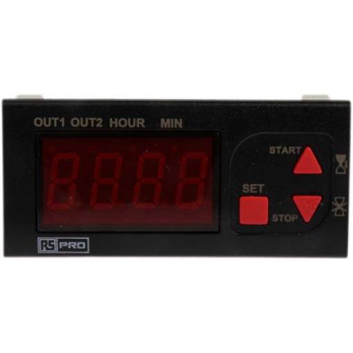 RS PRO Časovací relé, řada: ETM2432 Panel 24 V dc 24 V ac Multifunkční funkce Šroub 0.01 to 99.59 min